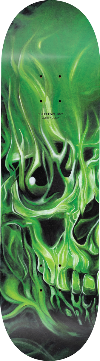 Sci-Fi Fantasy Corey Glick Skulls Skateboard Deck
