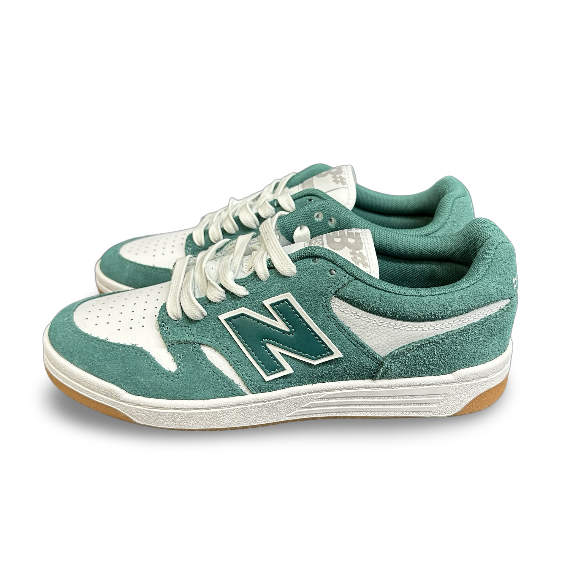 New Balance Numeric 480 in Vintage Teal and White - M I L O S P O R T