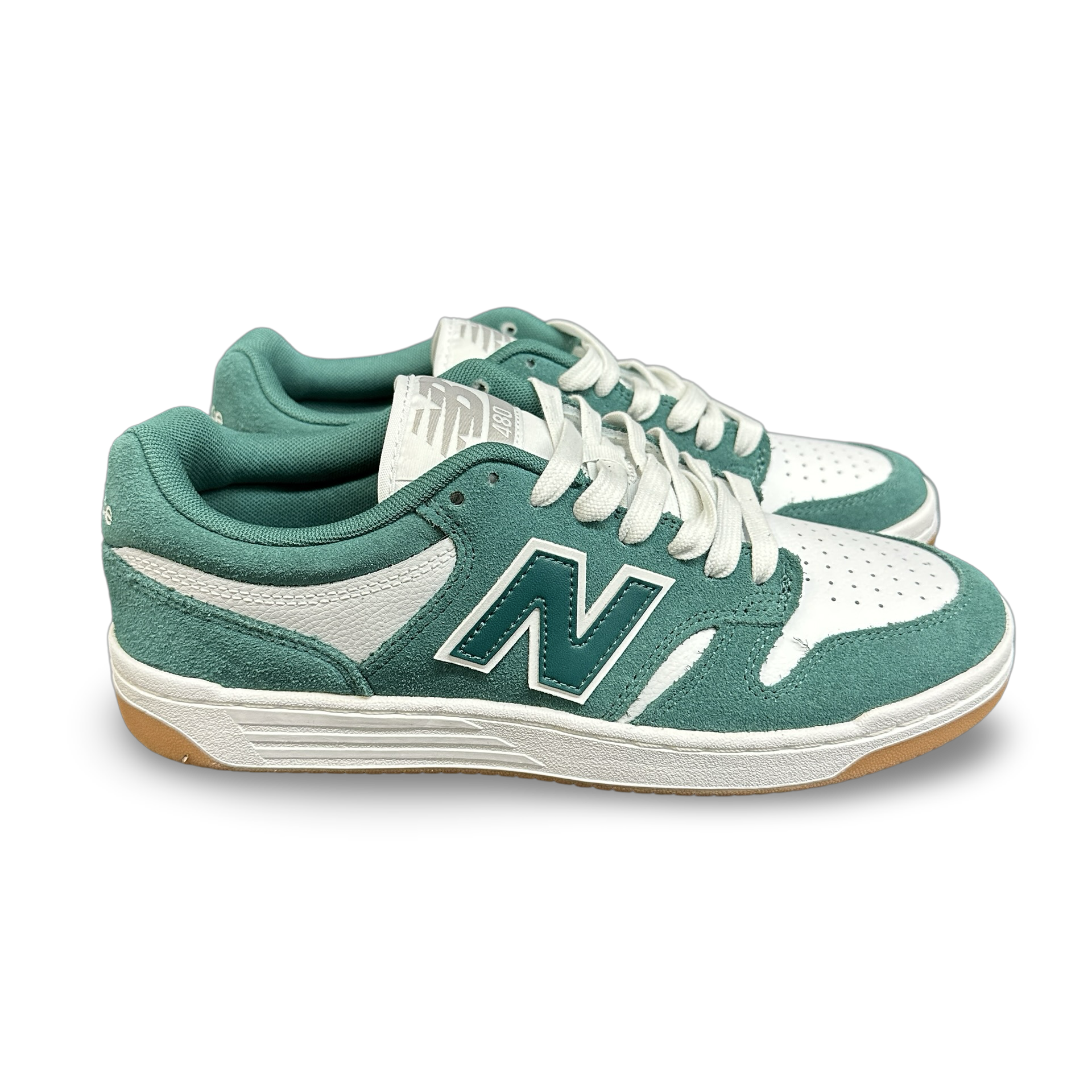 New Balance Numeric 480 in Vintage Teal and White - M I L O S P O R T