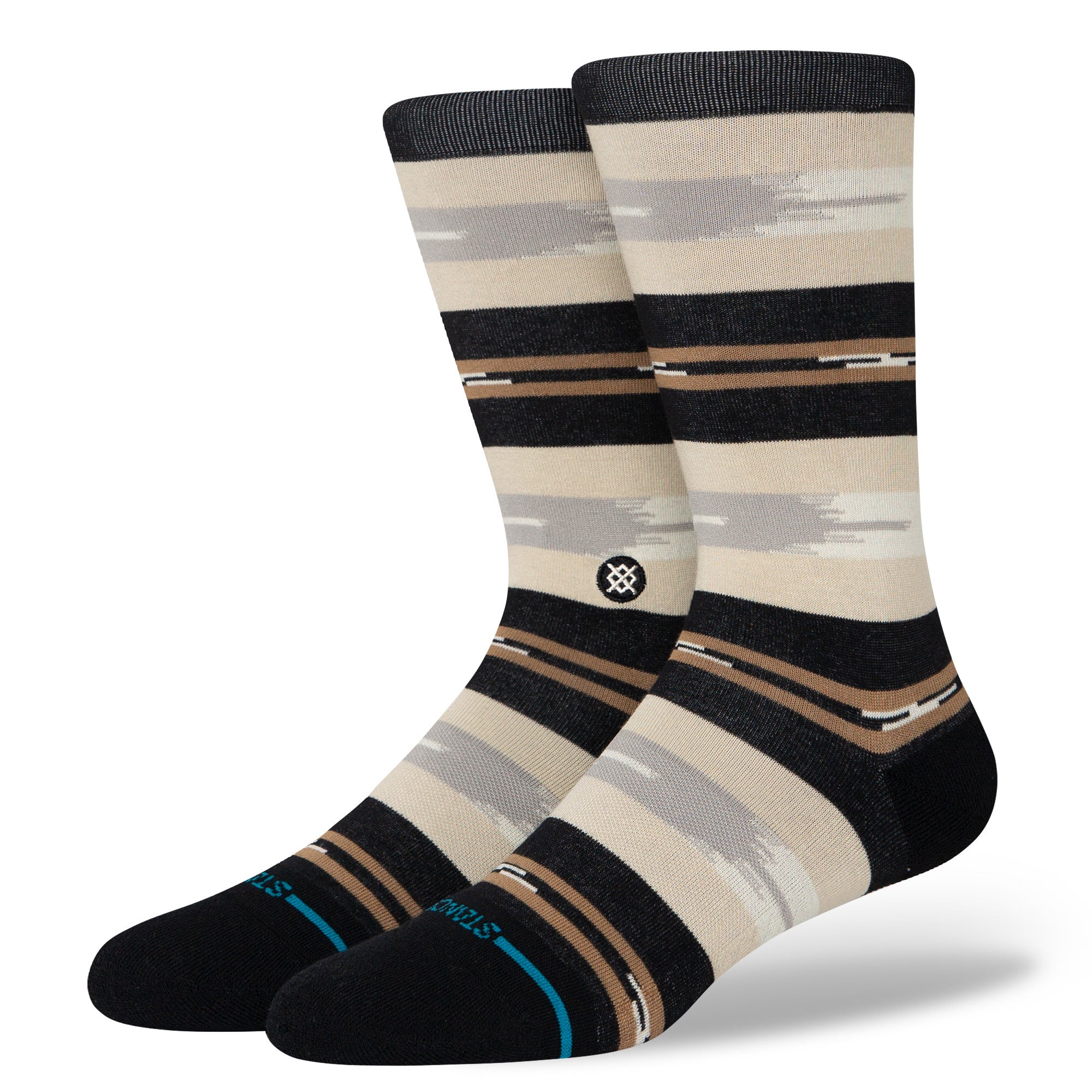 Stance Trail Bound Crew Socks in Black - M I L O S P O R T