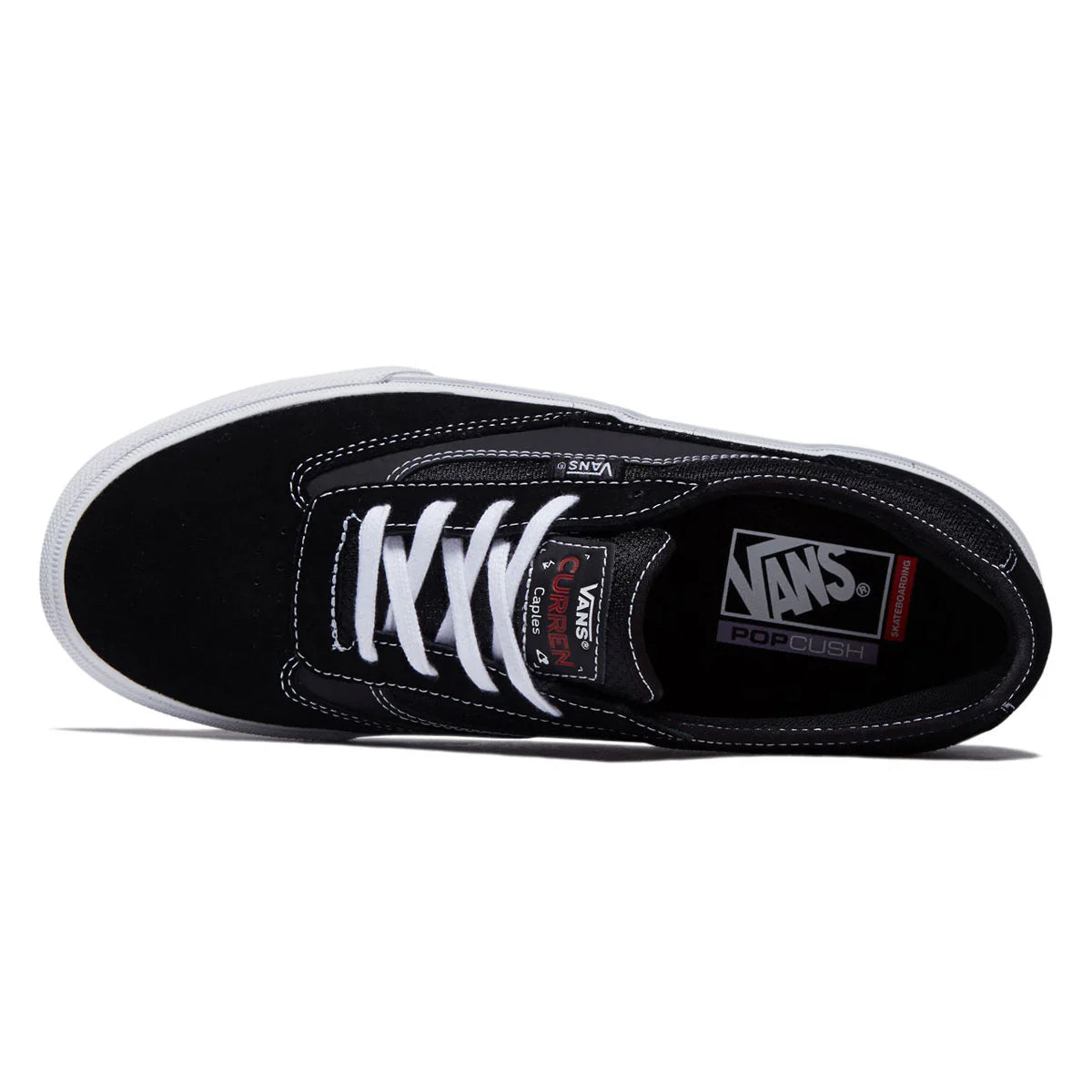 Vans Skate Curren Caples Skate Shoe in Gum Black and White