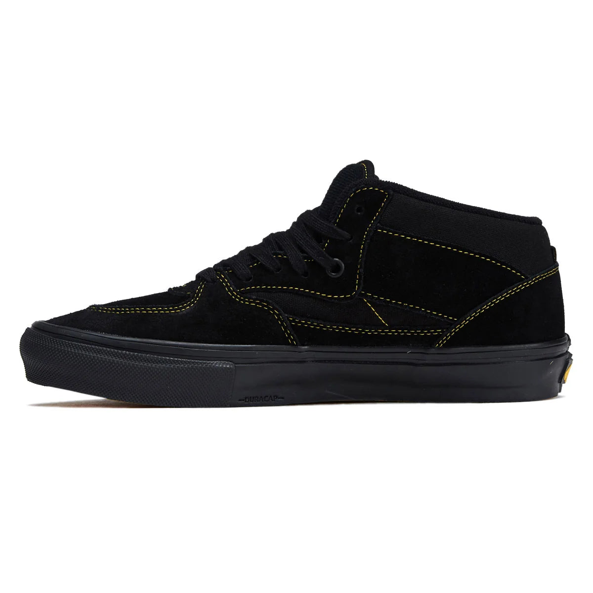 Vans Skate Half Cab Shoe in Black and Mustard