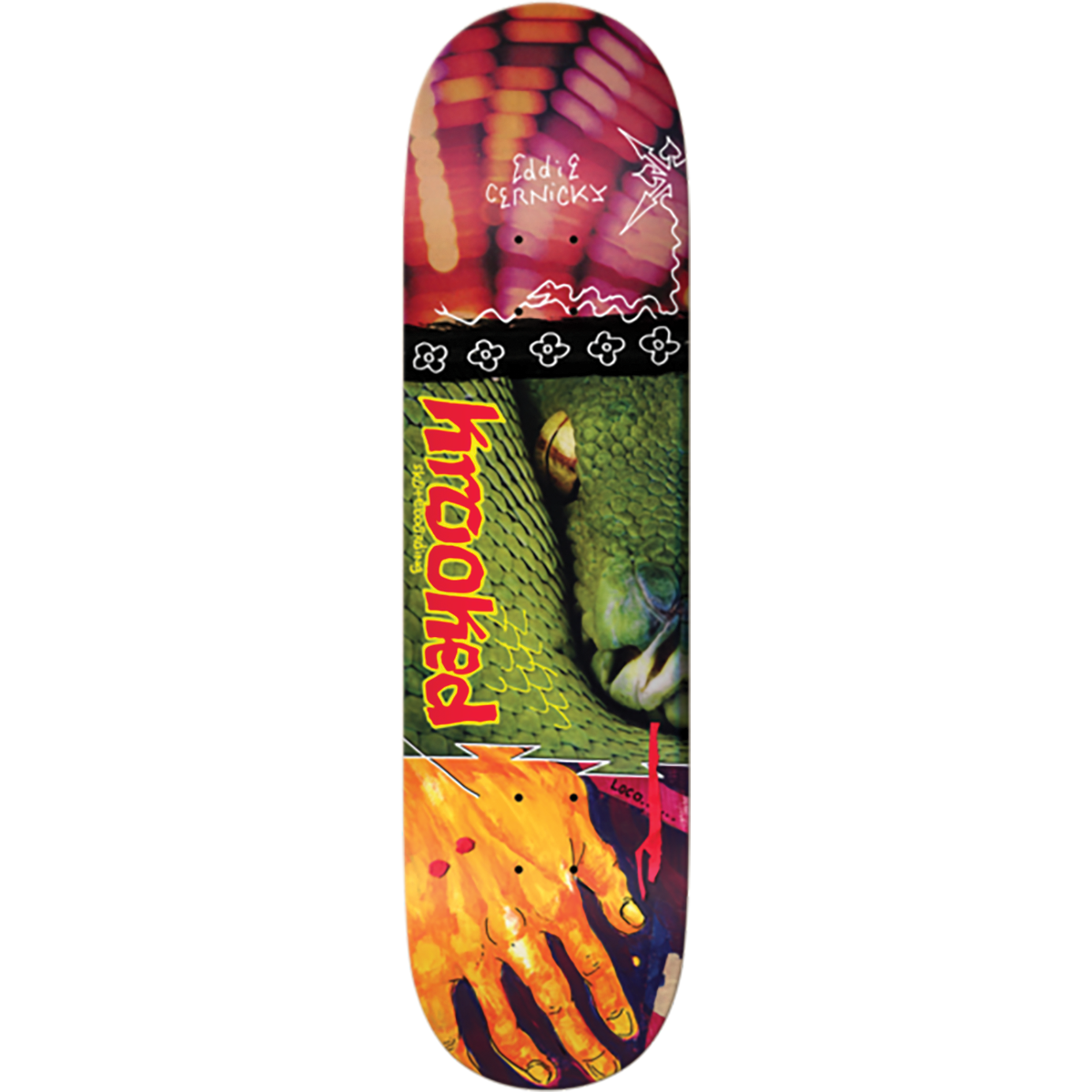 Krooked Cernicky Snake Bite Skateboard Deck in 8.38