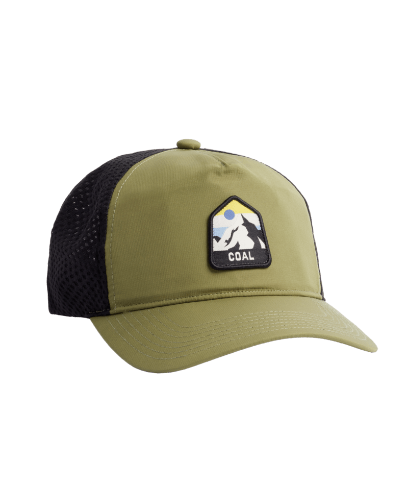 Coal One Peak Hat in Olive - M I L O S P O R T