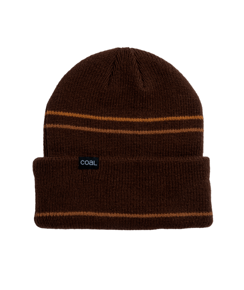 Coal Wayne Beanie in Brown and Orange - M I L O S P O R T