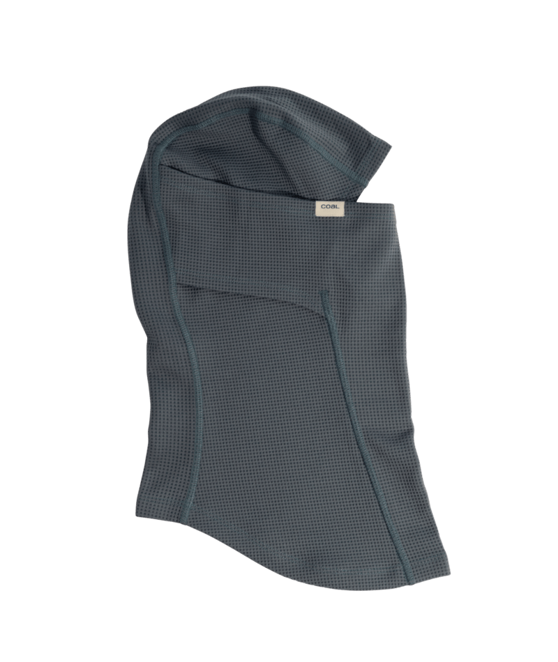 Coal The Essential Balaclava 2027 in black, unisex design, lightweight and fitted for men's and women's outdoor winter wear.