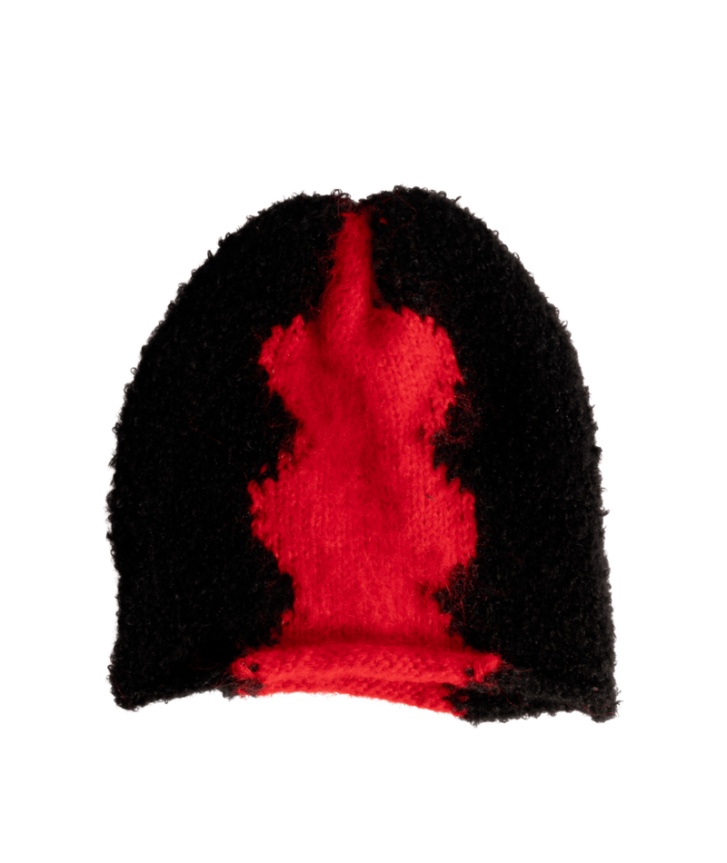 Coal Ribbon Beanie in black, a unisex knit hat with a stylish ribbon detail, suitable for both men and women.
