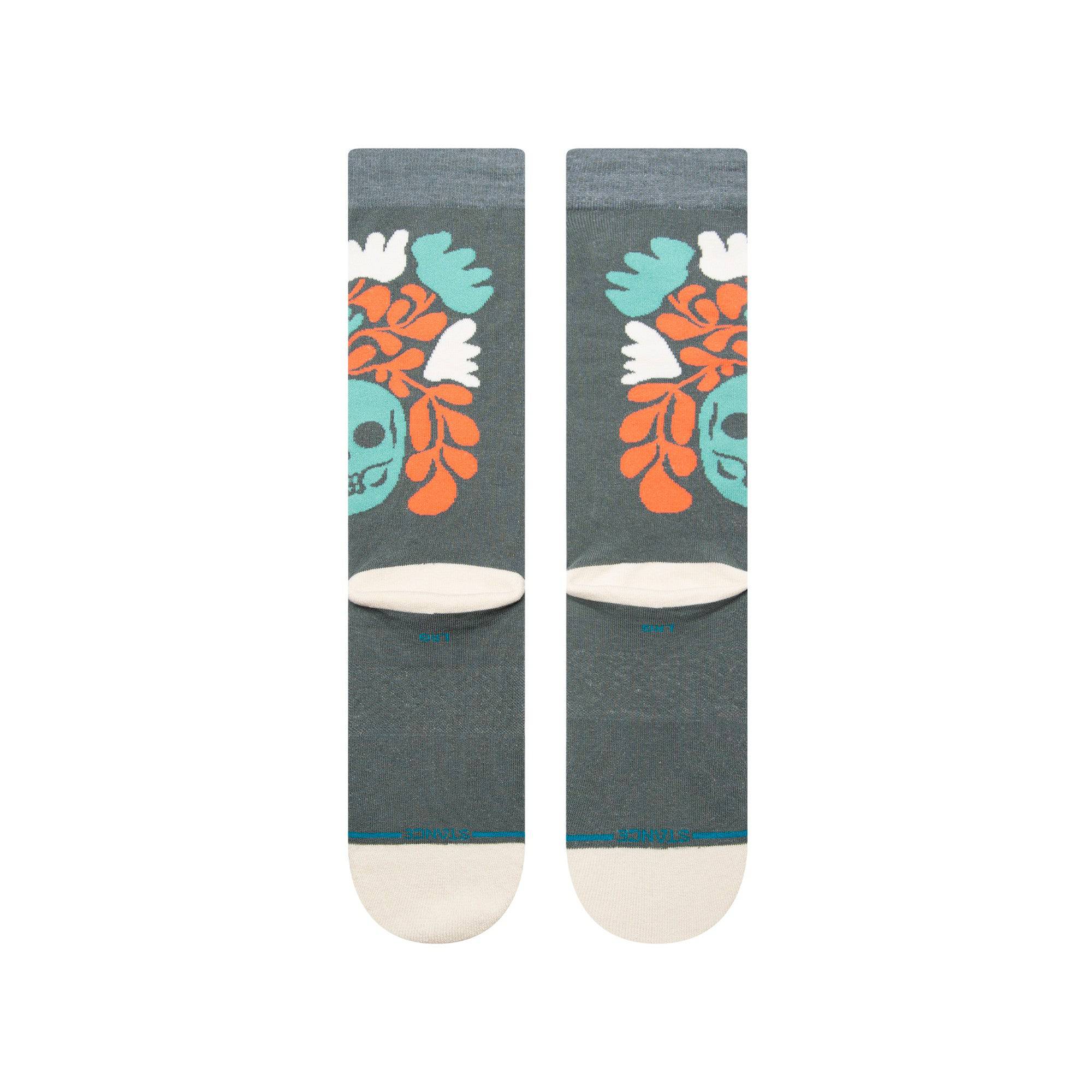 Stance Skelly Nelly Sock in Teal - M I L O S P O R T
