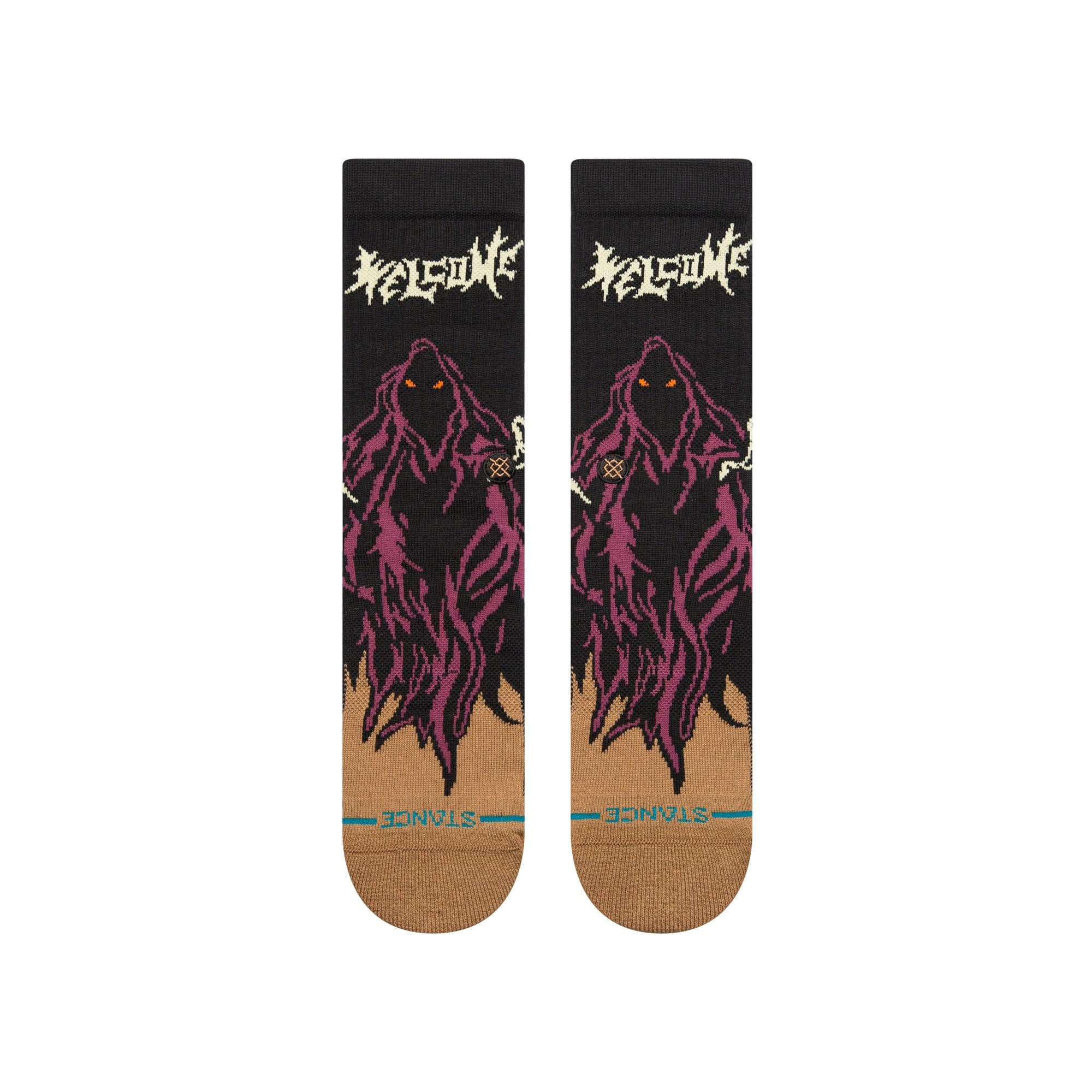 Stance Welcome Skelly Crew Socks in Black - M I L O S P O R T