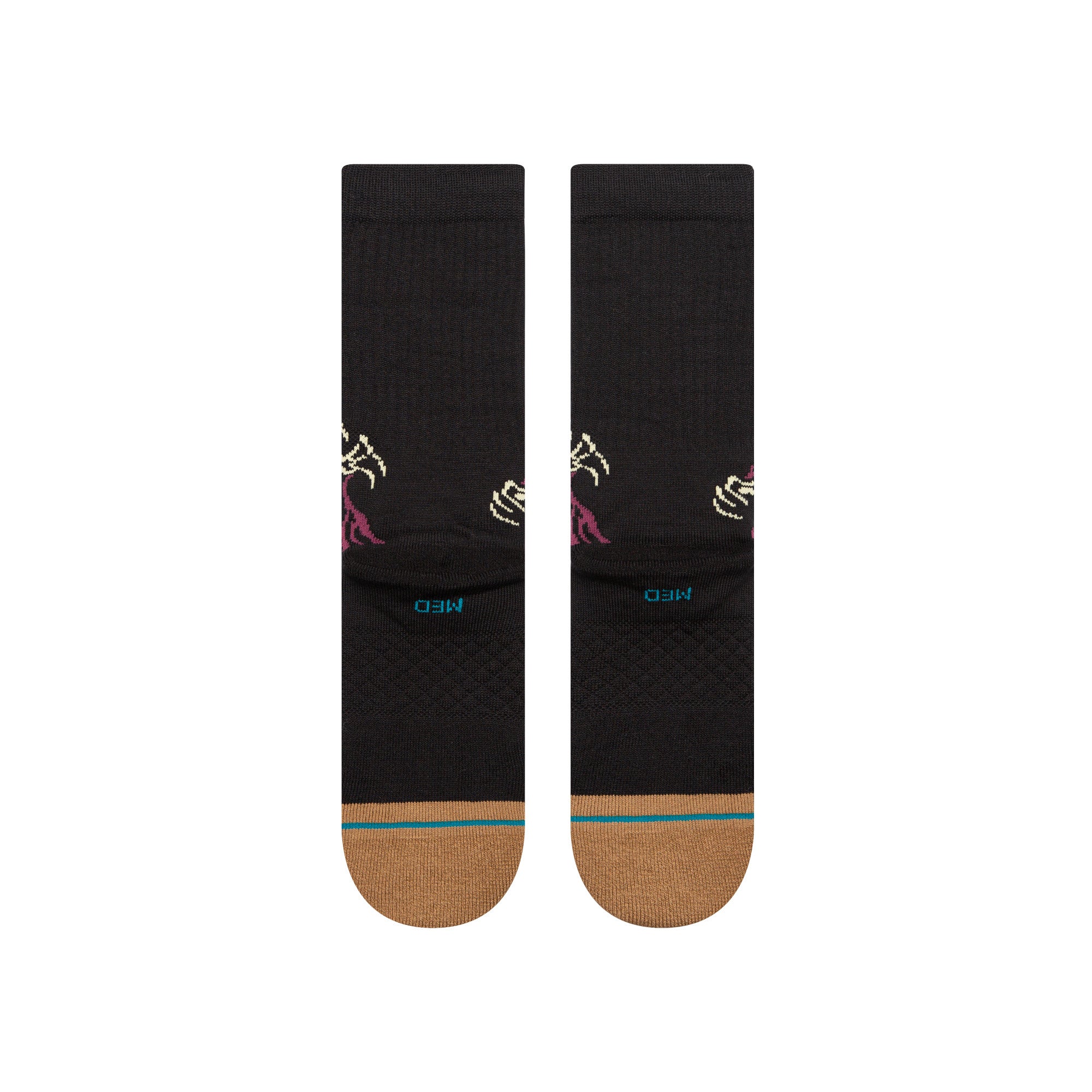 Stance Welcome Skelly Crew Socks in Black - M I L O S P O R T
