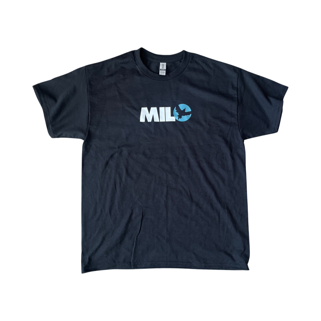 Milosport Audio Tee Shirt in Black and Teal - M I L O S P O R T