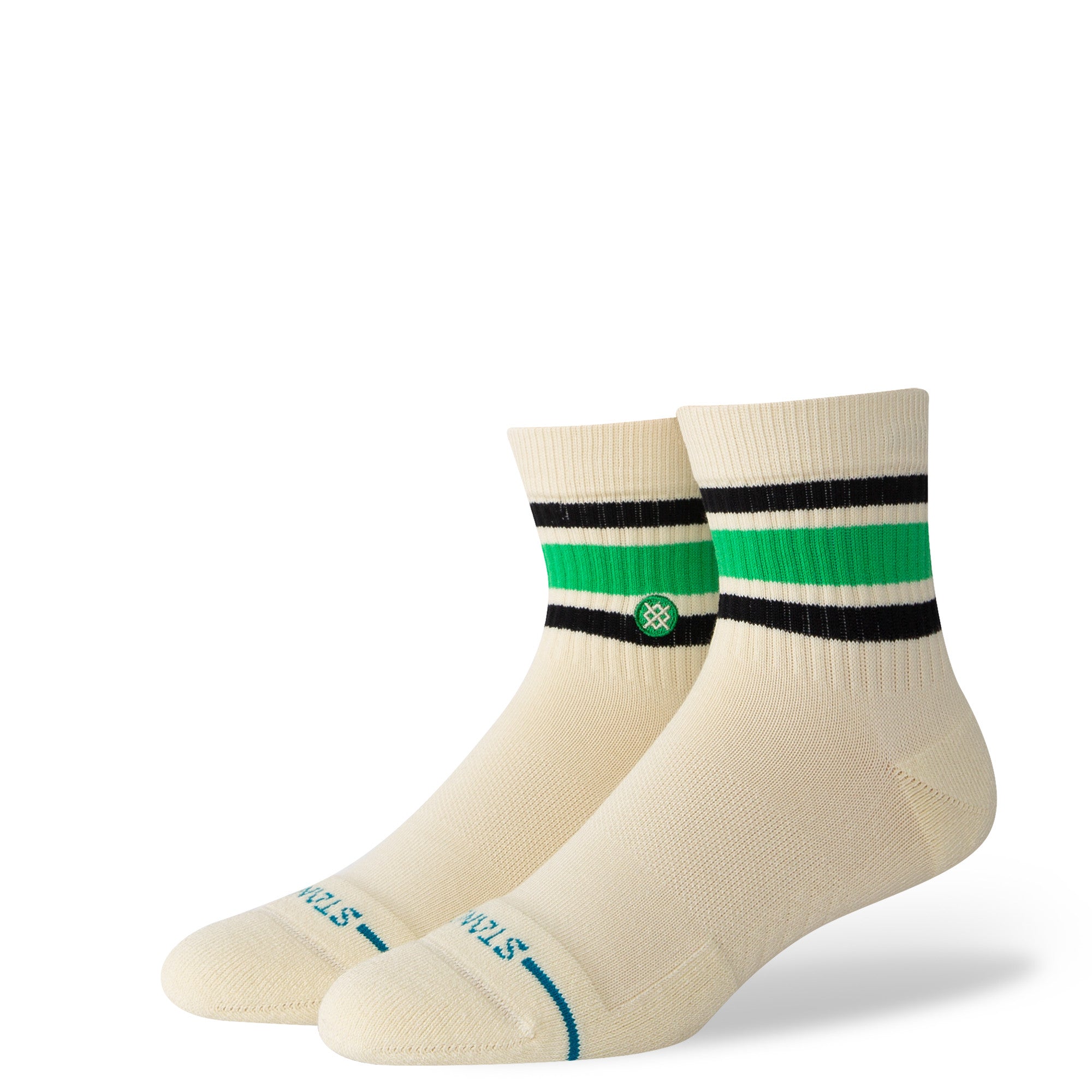 Stance Boyd Quarter Socks in Green - M I L O S P O R T