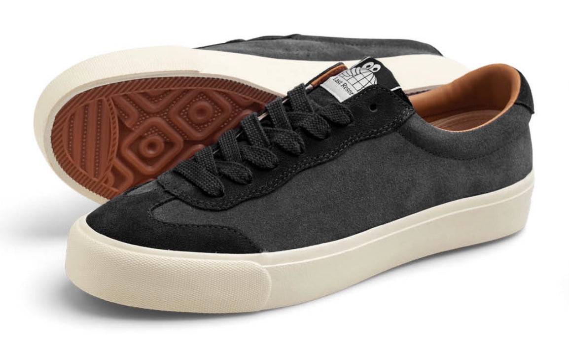 Last Resort AB VM004 Milic Lo Suede Skate Shoe in Black Graphite and White - M I L O S P O R T