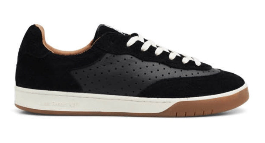 Last Resort CM001 Lo Perf Leather and Suede Shoe in Black and White - M I L O S P O R T