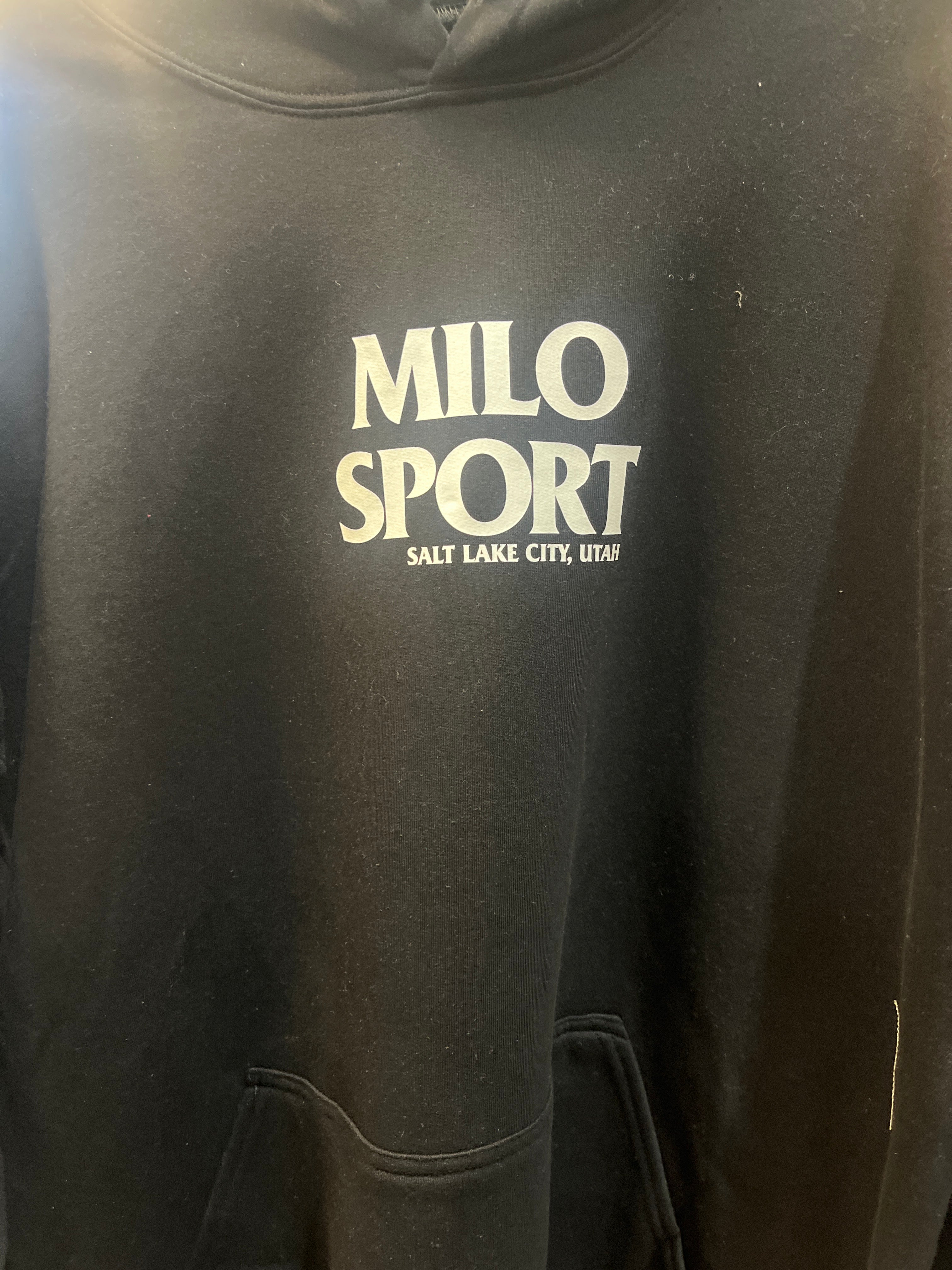 Milosport AH2 Hooded Sweatshirt in Black and White - M I L O S P O R T