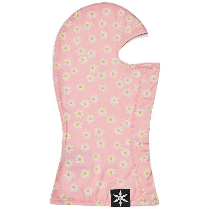 Airblaster Merino Ninja Face Balaclava in Rose Quartz Daisy display picture 3