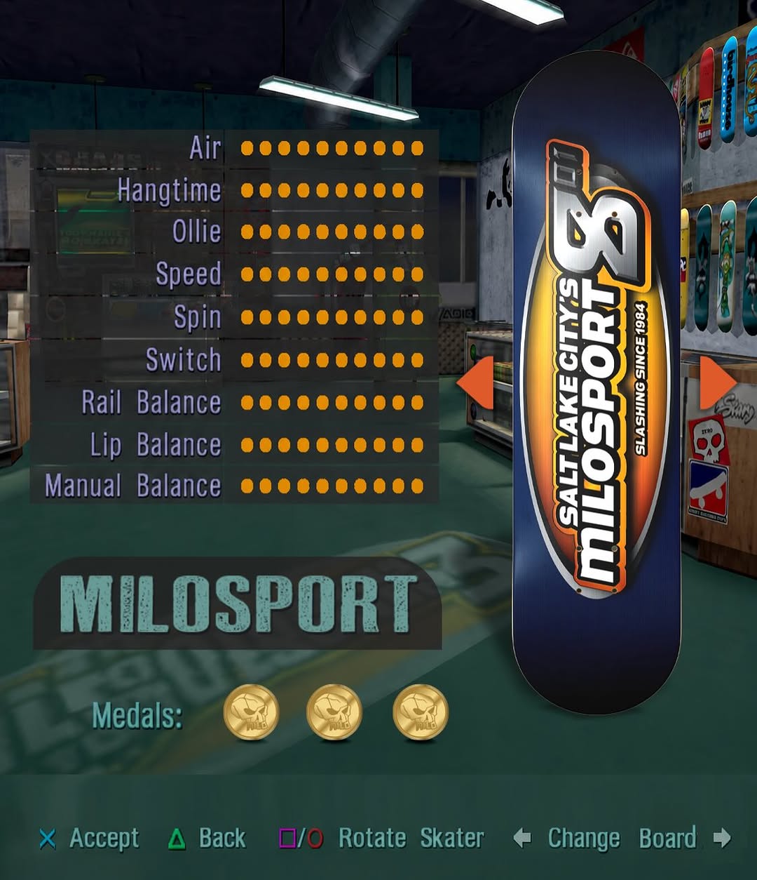 Milosport Pro Skater 801 Skateboard Deck
