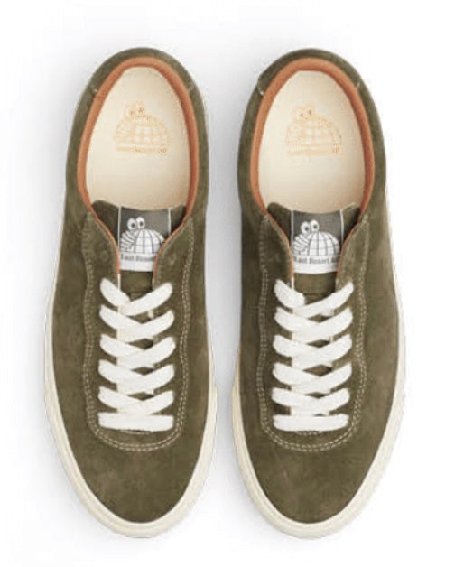Last Resort VM001 LO Suede Shoe in New Olive and White - M I L O S P O R T