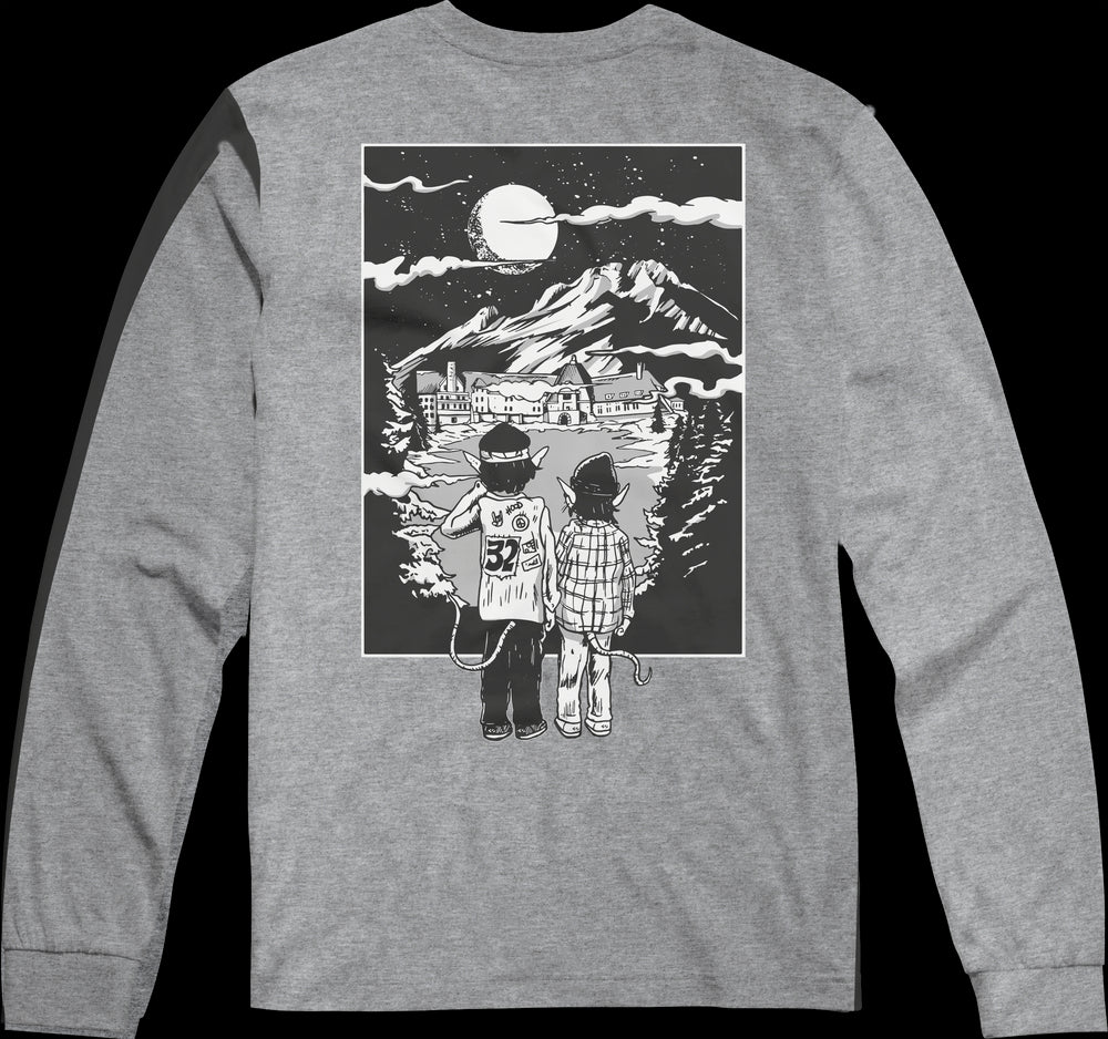 32 (Thirty Two) Bonecrusher Long Sleeve T Shirt in Grey and Heather 2024 - M I L O S P O R T