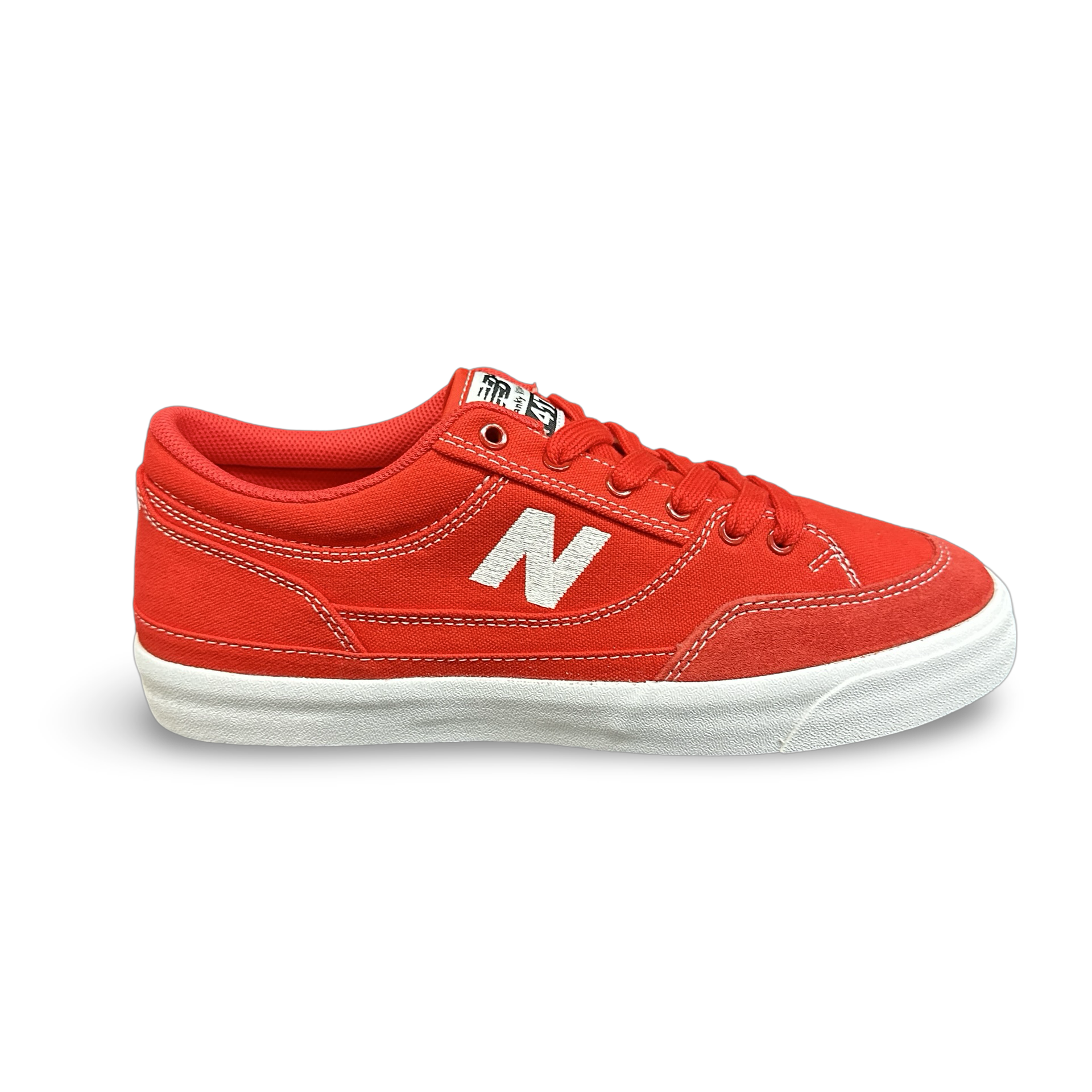 The New Balance Numeric Franky Villani 417 Low Shoe in Red and White