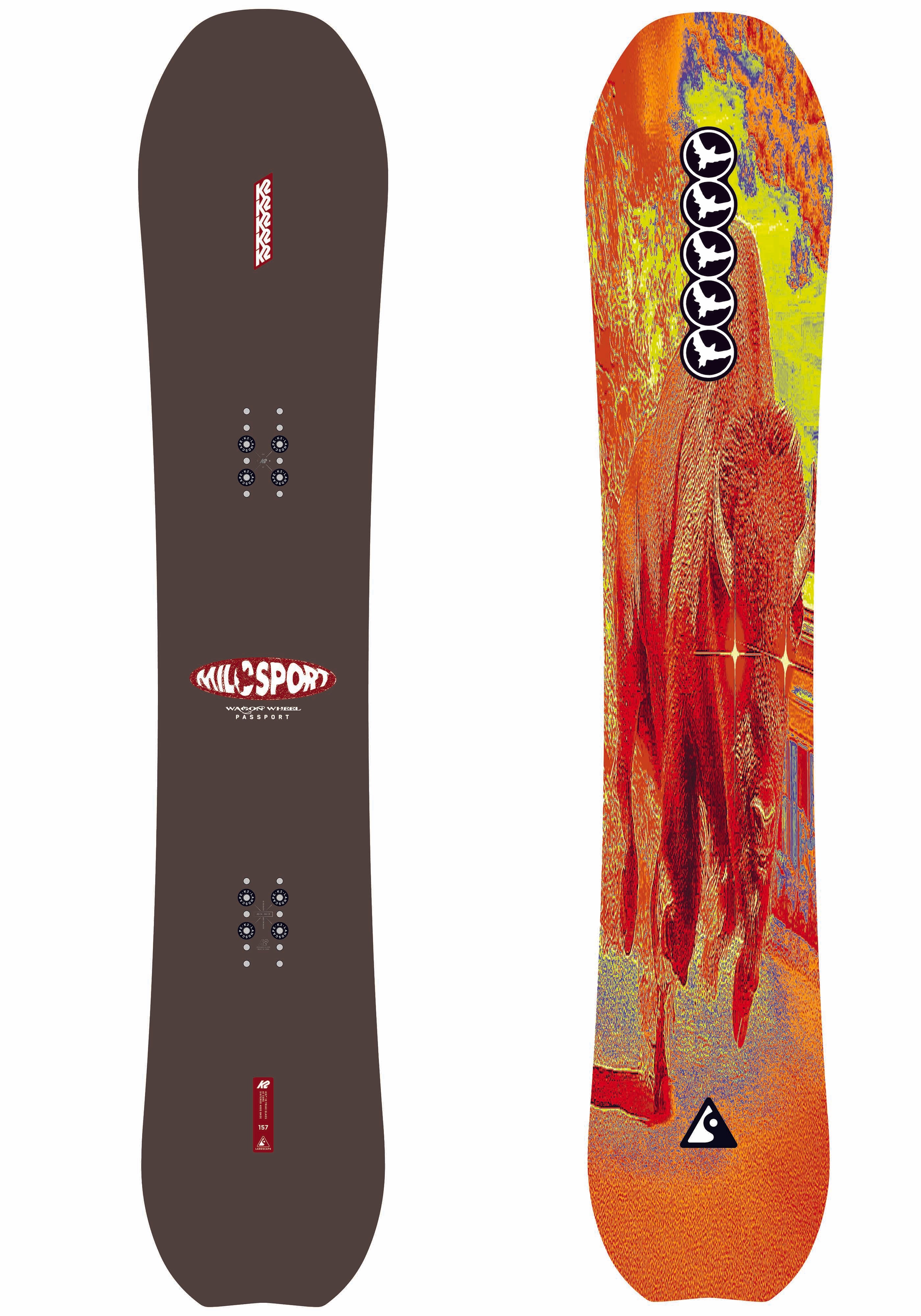 K2 x Milosport Wagon Wheel Passport Snowboard 2025 - M I L O S P O R T