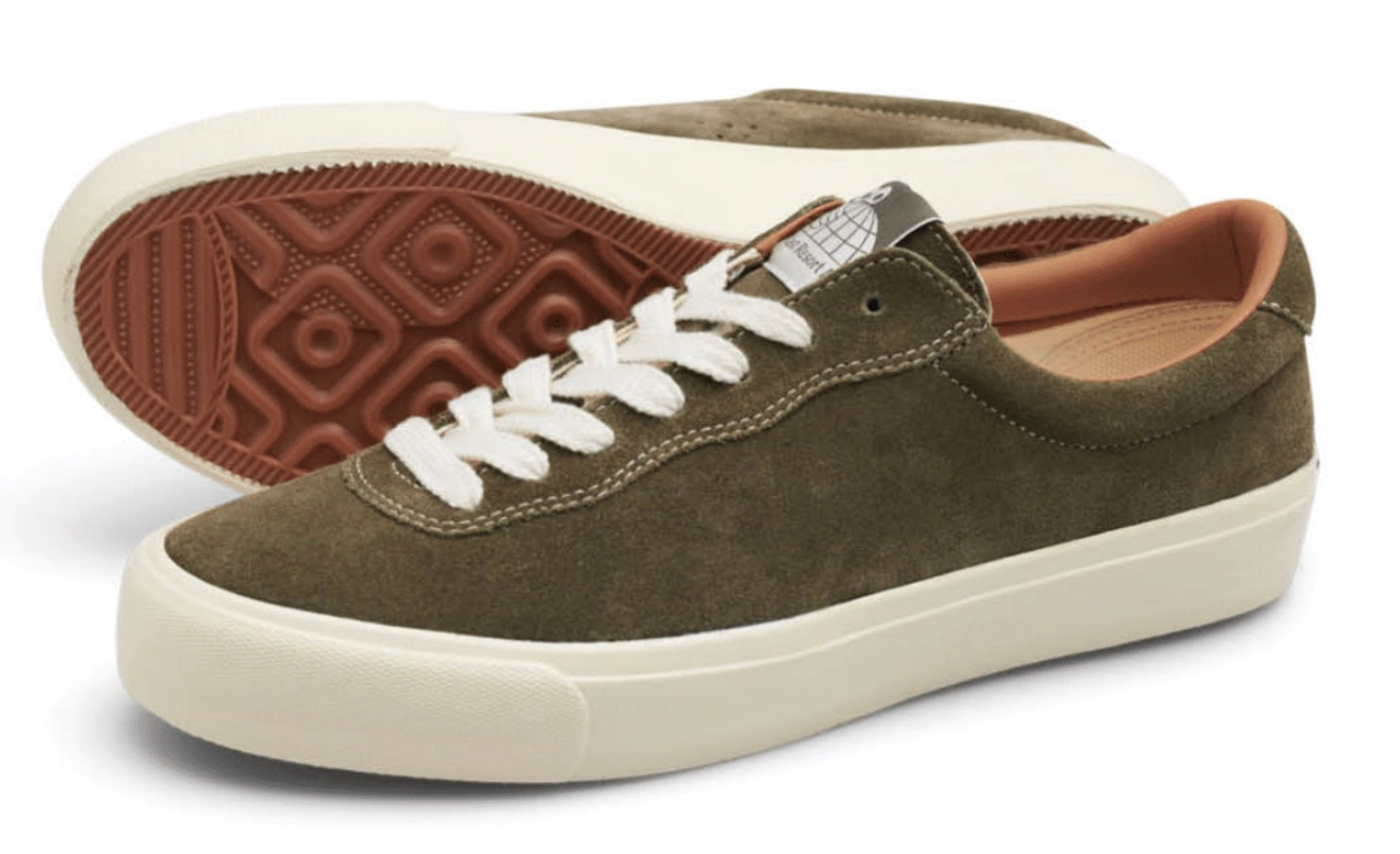 Last Resort VM001 LO Suede Shoe in New Olive and White - M I L O S P O R T