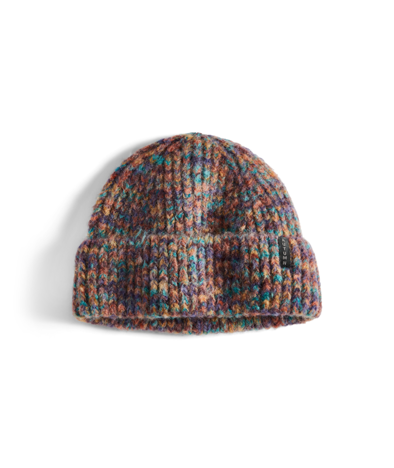 Autumn Wool Marble Knit Beanie in Eggplant 2025 - M I L O S P O R T
