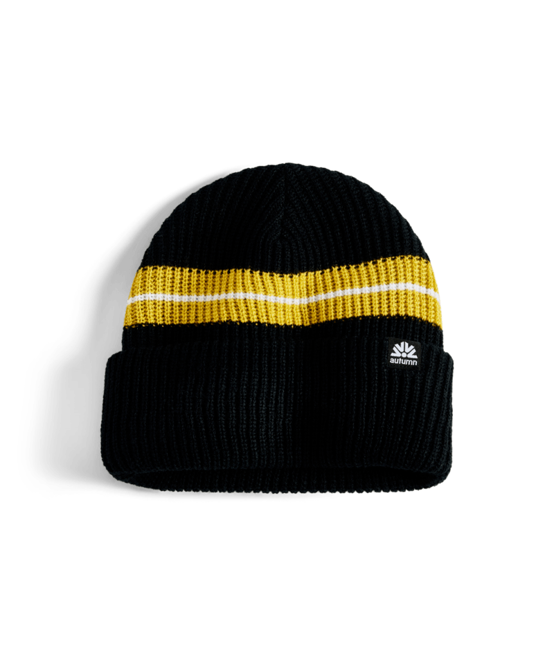 Autumn Simple Horizon Beanie in Black 2025 - M I L O S P O R T