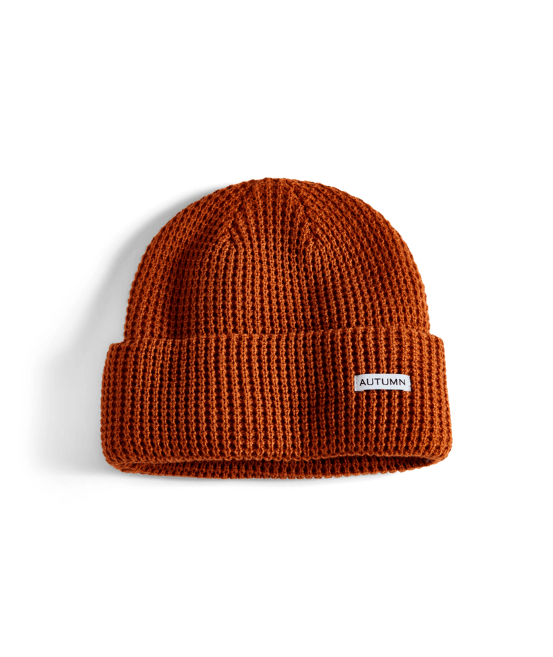 Autumn Select Waffle Beanie in Rust 2025 - M I L O S P O R T