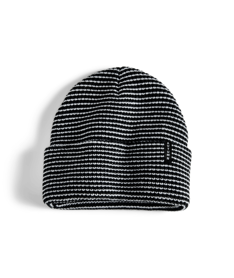 Autumn Select Stripe Beanie in Black 2025 - M I L O S P O R T