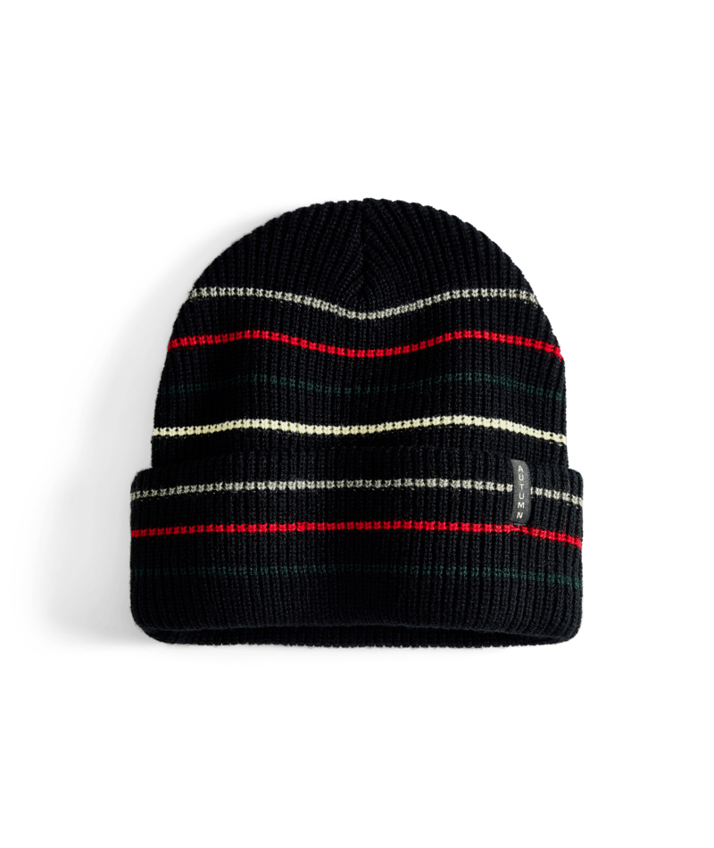 Autumn Select Multi Stripe Beanie in Black 2025 - M I L O S P O R T