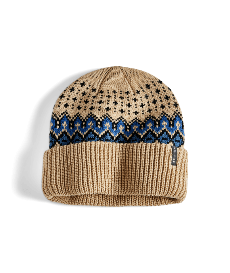Autumn Select Fairisle Beanie in Khaki 2025 - M I L O S P O R T