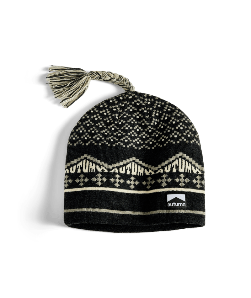 Autumn Tassle Beanie in Charcoal 2025 - M I L O S P O R T