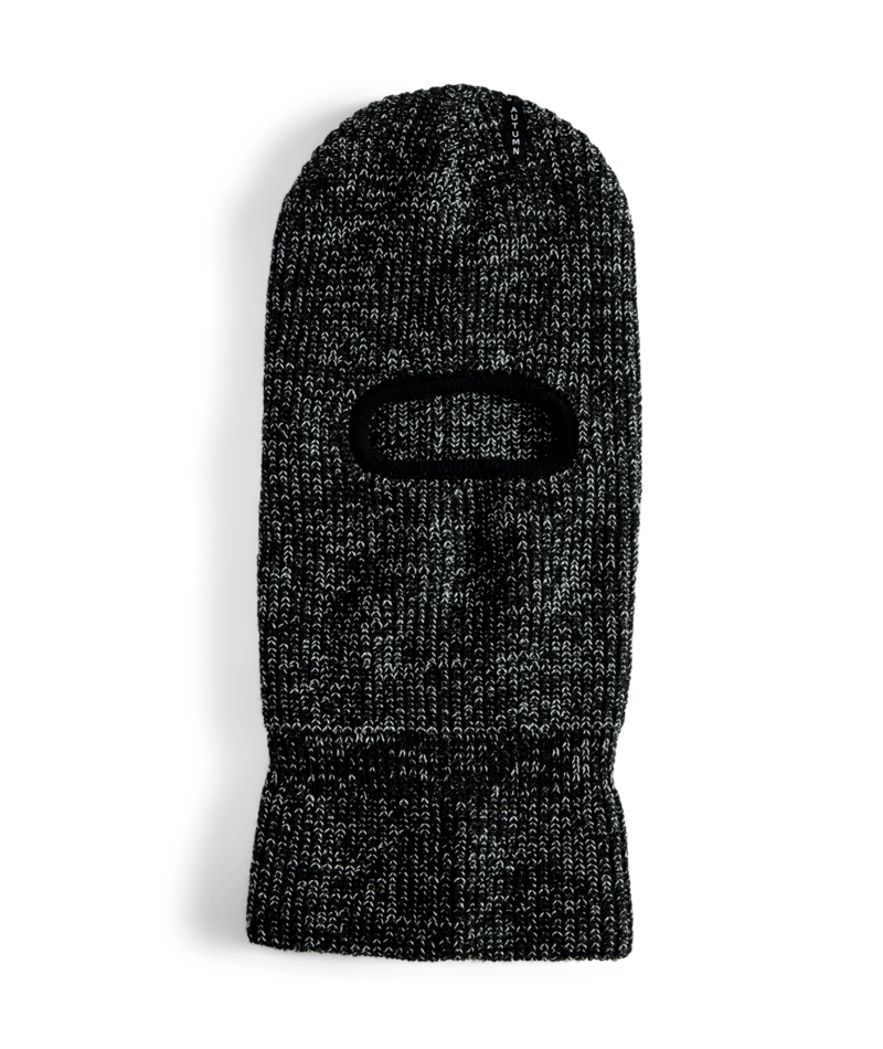 Autumn Marl Balaclava in Black 2025 - M I L O S P O R T