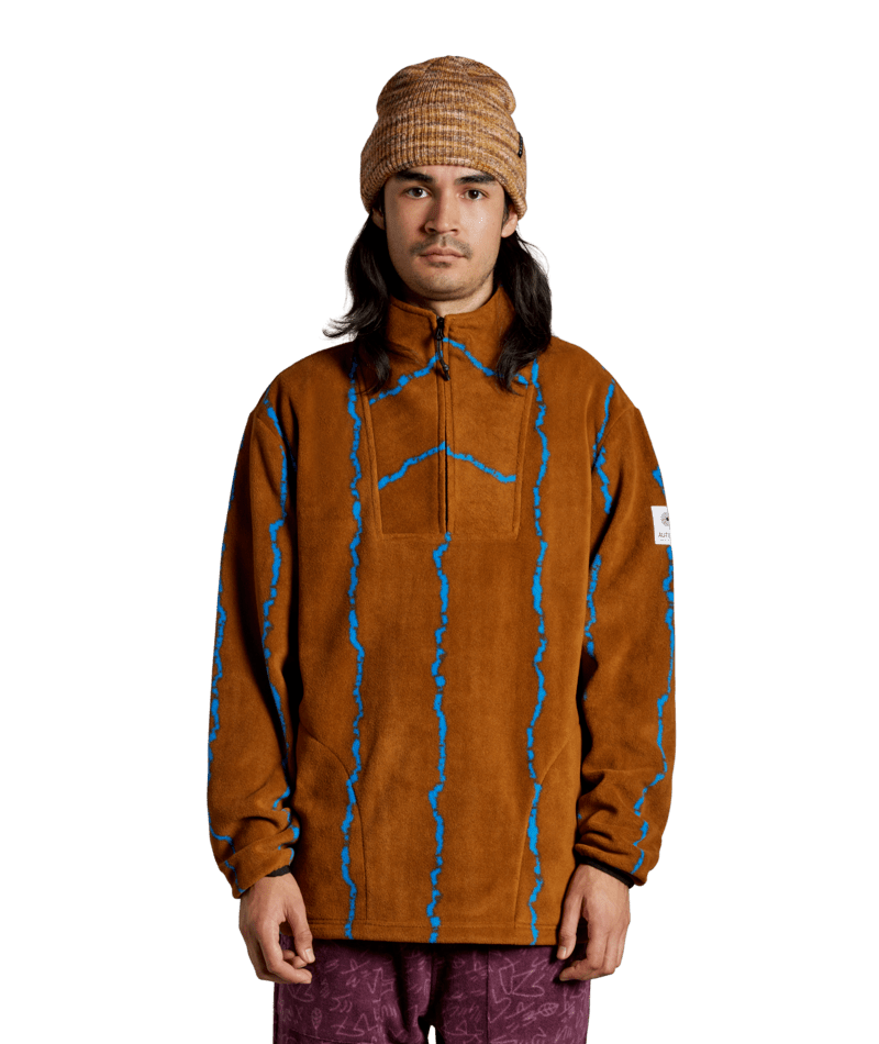 上品なスタイル The Autumn Vortex Fleece Jacket in Stripe 2025 スノーボード