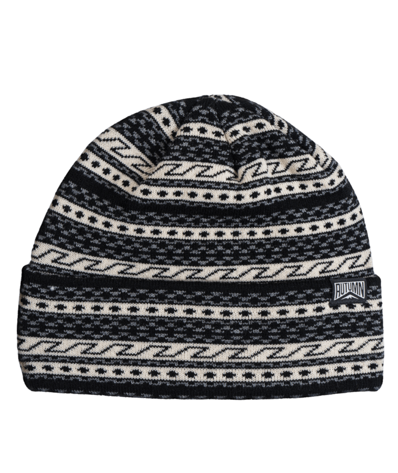 Autumn Heritage Beanie 2027 in cozy knit, suitable for men and women, featuring a stylish autumn-inspired design.