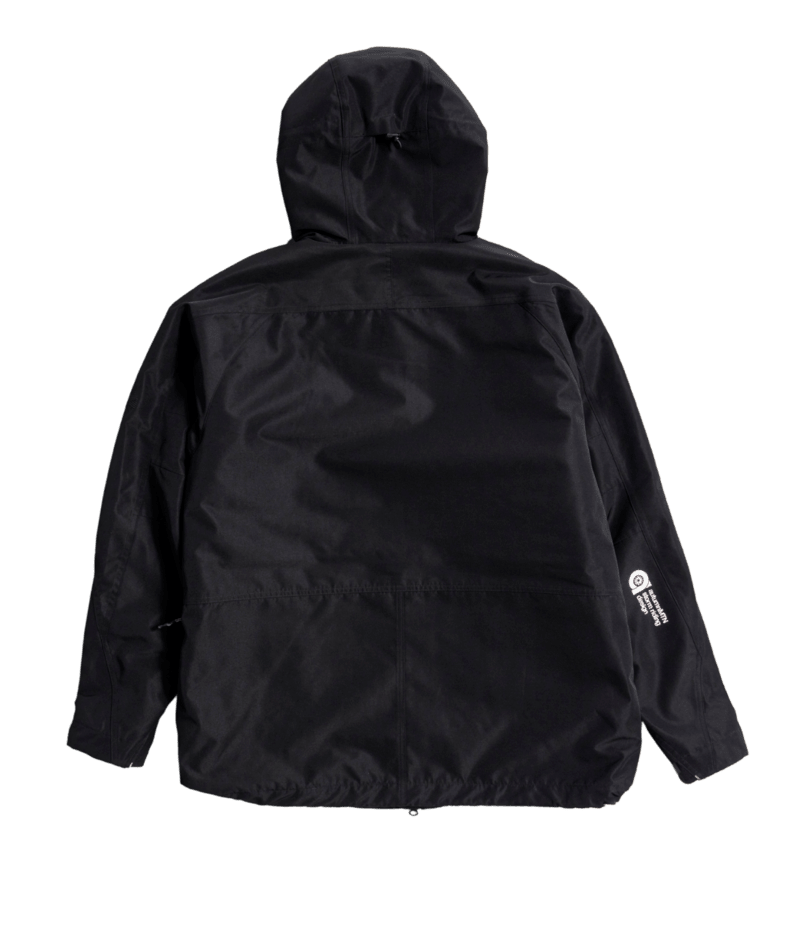 Autumn Scale insulated snow jacket in black, men's and women's sizes, with snow-resistant fabric and warm interior for winter outdoor activities.