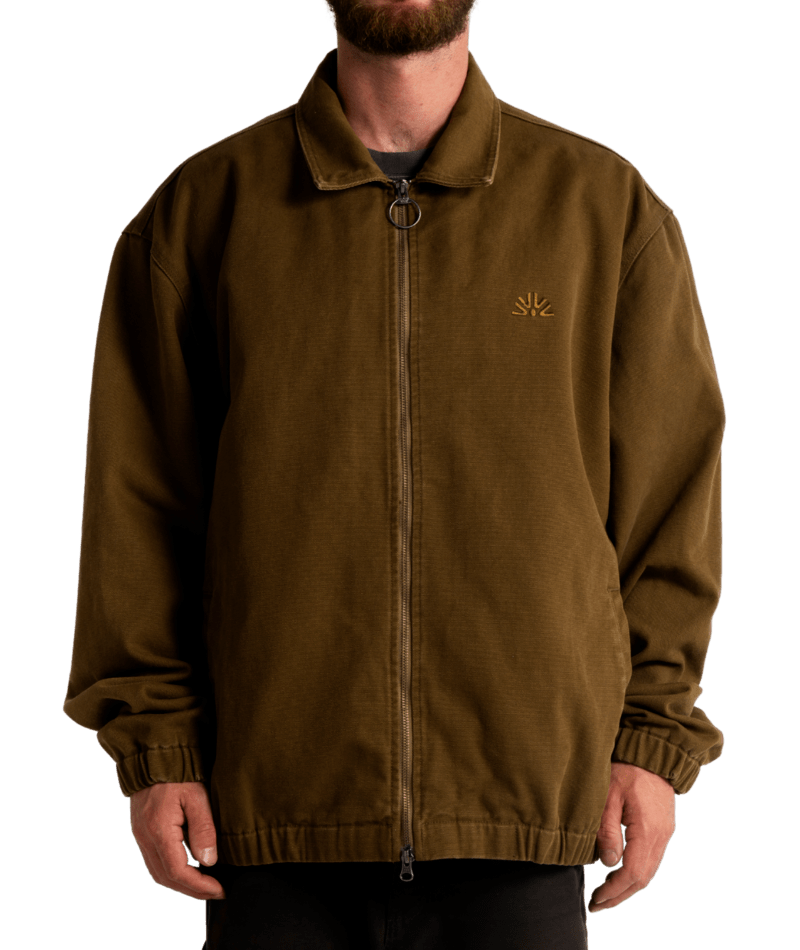 Autumn Work Jacket 2027 for men and women, showcasing a stylish, durable jacket with a zip front and multiple pockets.