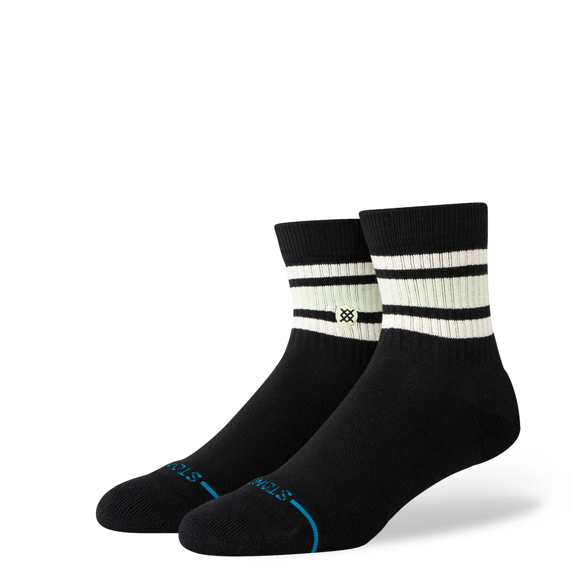 Stance Boyd Quarter Socks in Black - M I L O S P O R T