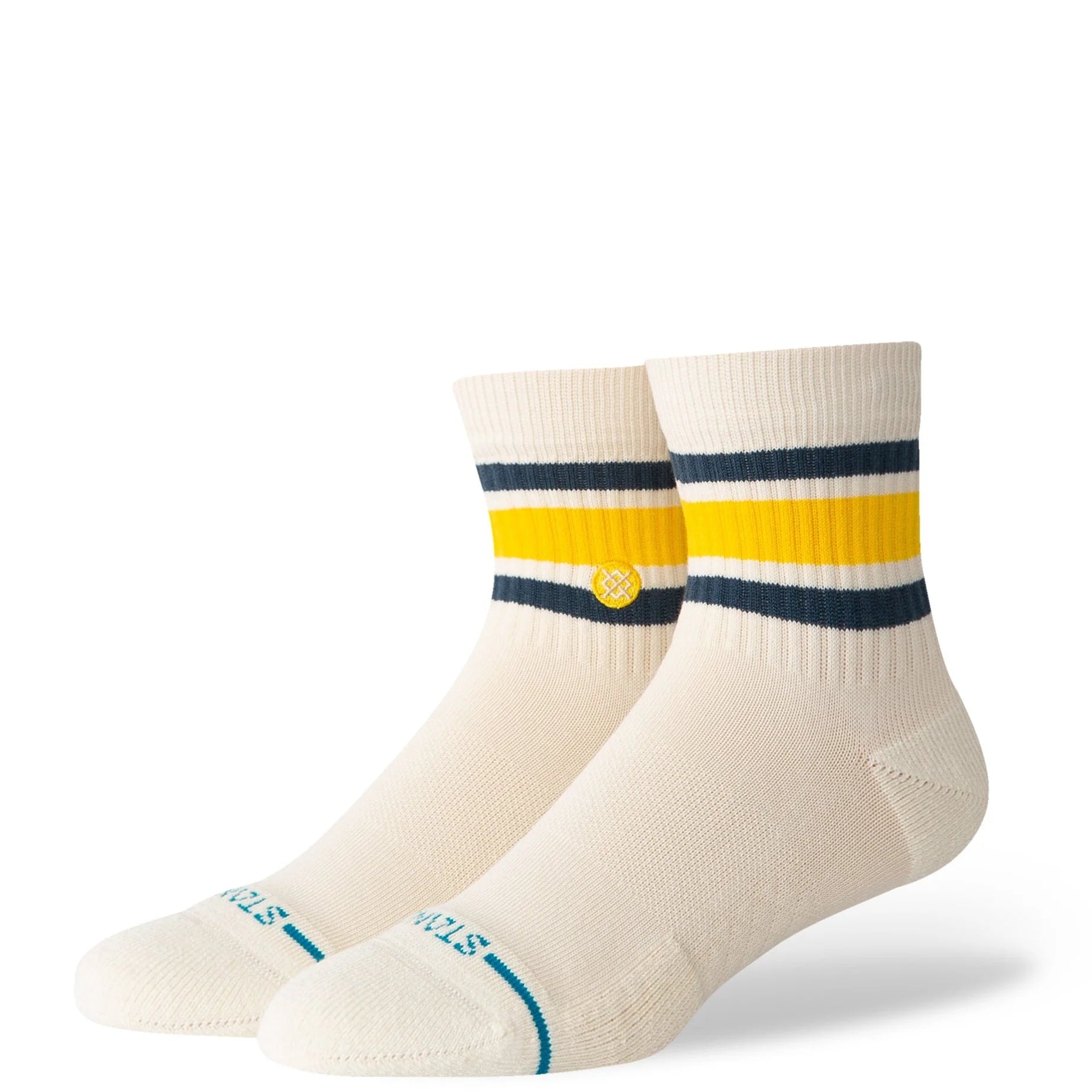 Stance Boyd Quarter Socks in Cream - M I L O S P O R T