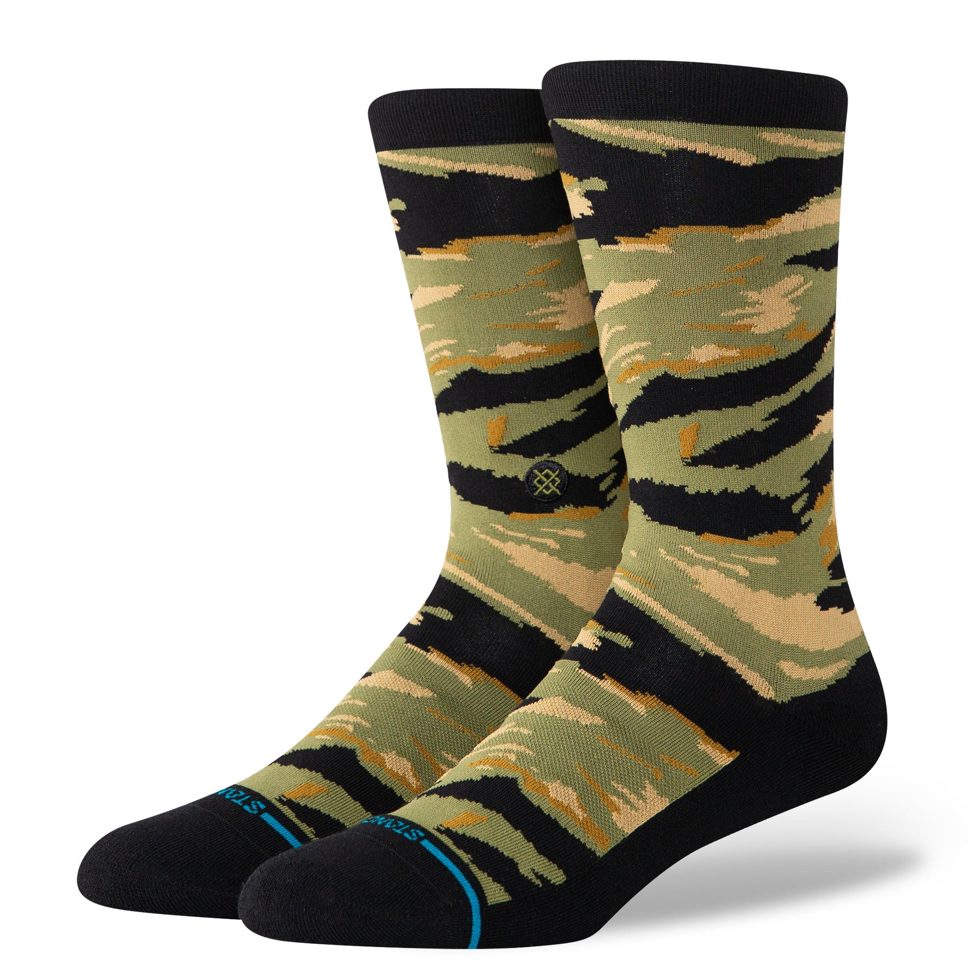 Stance Fade Away Crew Socks in Camo - M I L O S P O R T