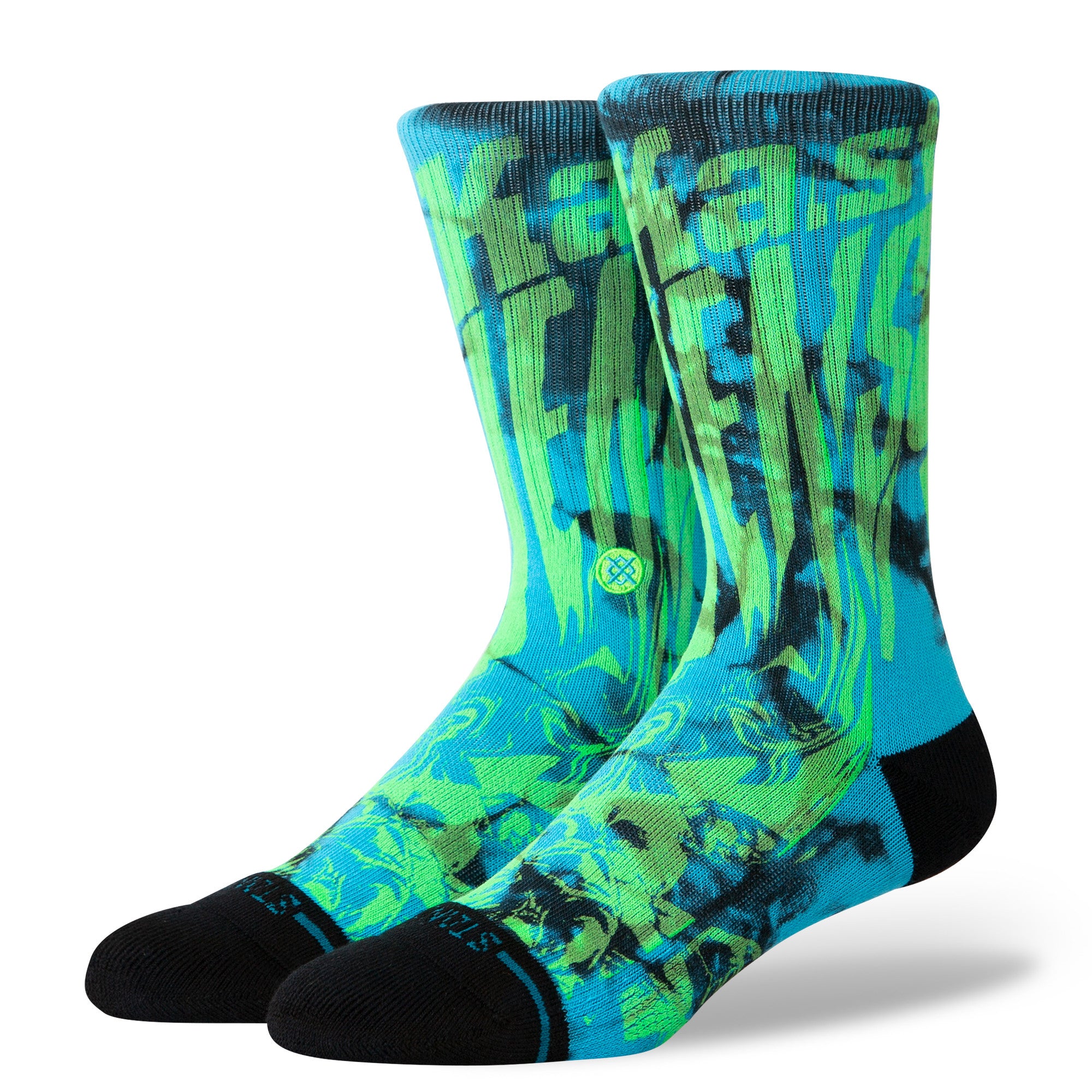 Stance Atliens Crew Socks in Black - M I L O S P O R T