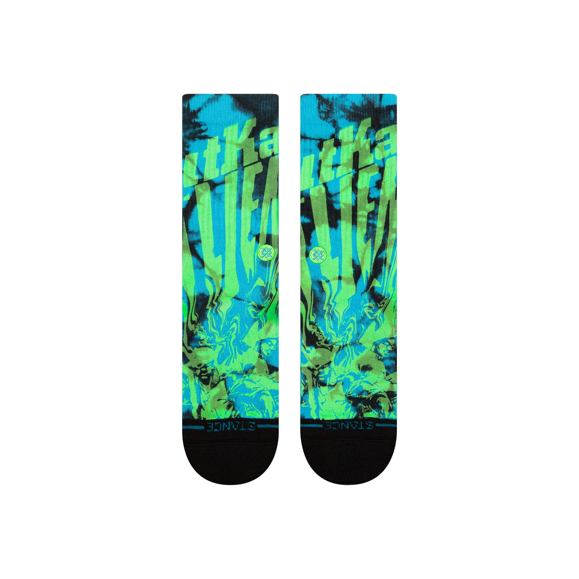 Stance Atliens Crew Socks in Black - M I L O S P O R T