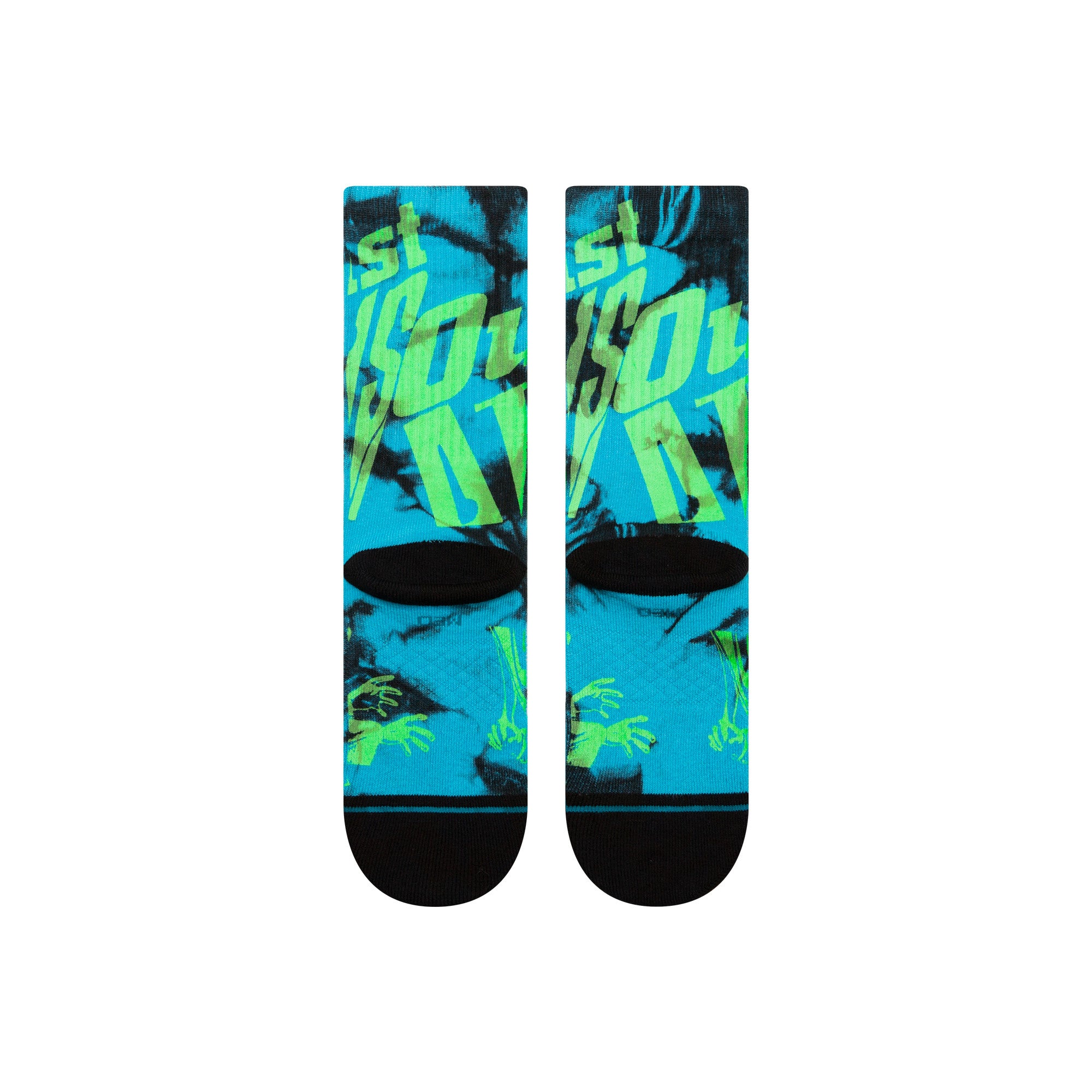 Stance Atliens Crew Socks in Black - M I L O S P O R T