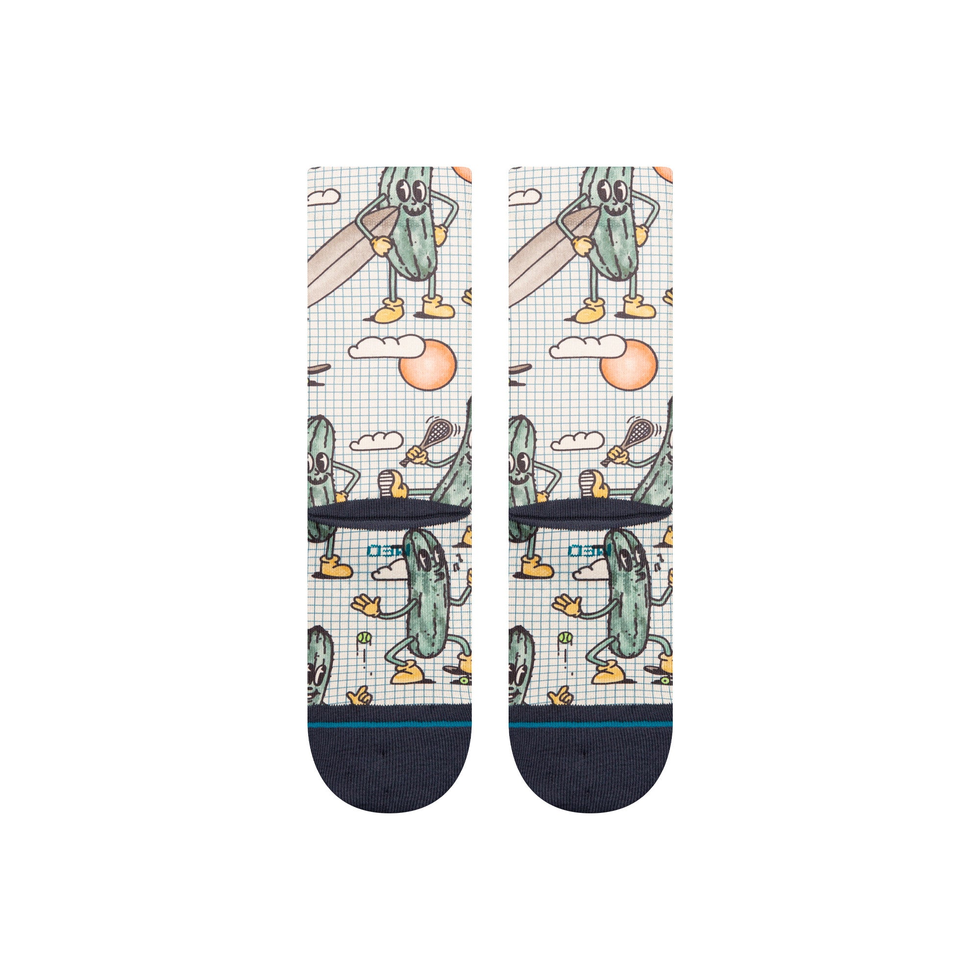 Stance Feeling Pickled Crew Socks in Cream - M I L O S P O R T