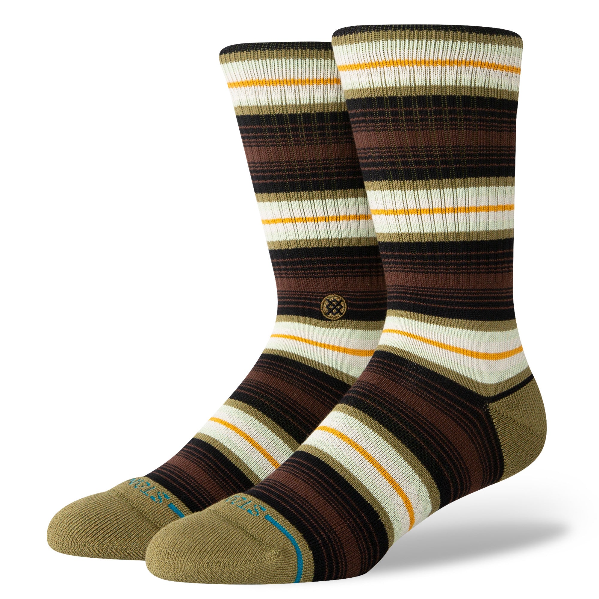 Stance Hassagore Crew Socks in Chive - M I L O S P O R T