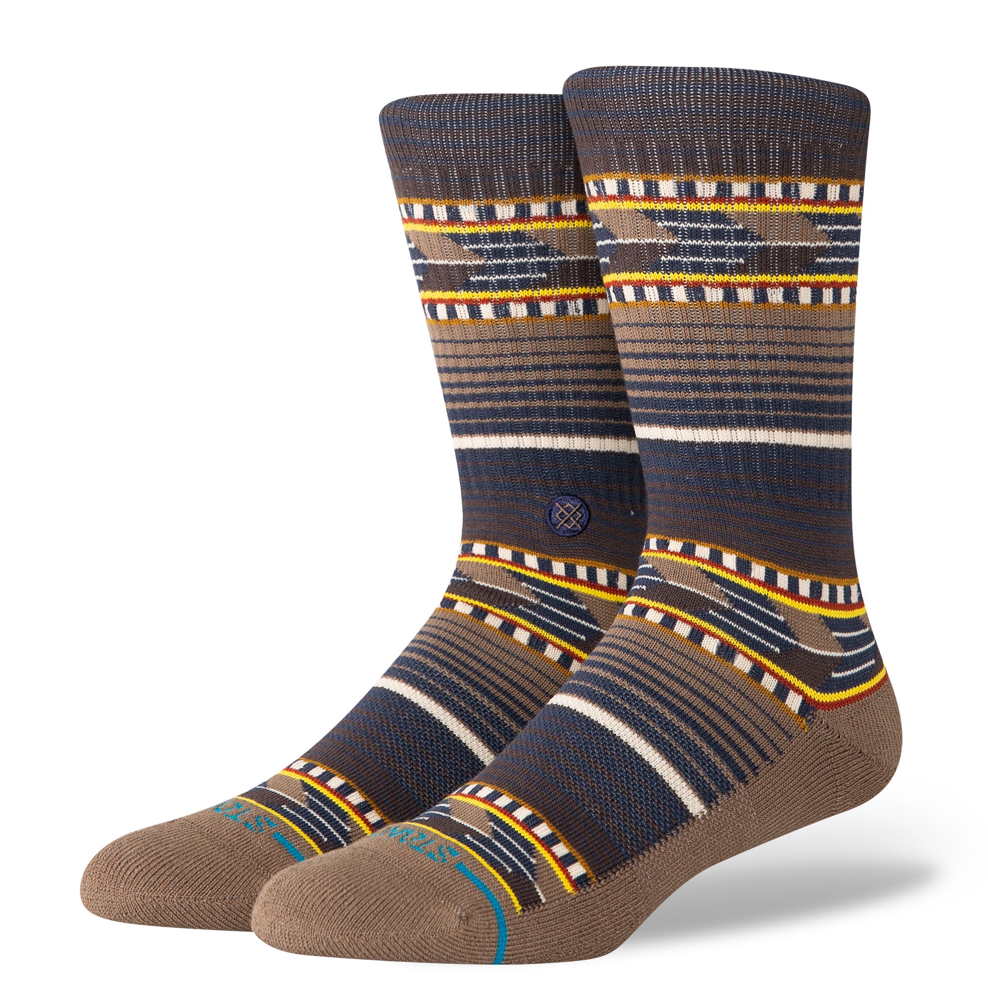 Stance Cedar Rock Crew Socks in Brown - M I L O S P O R T
