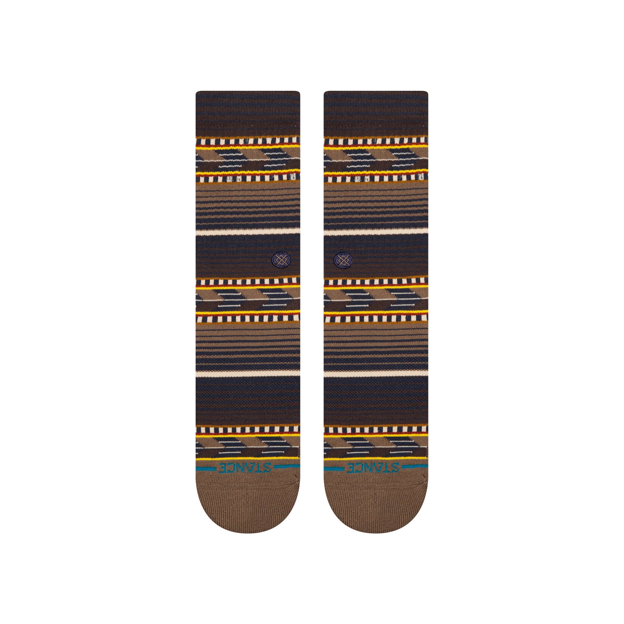 Stance Cedar Rock Crew Socks in Brown - M I L O S P O R T