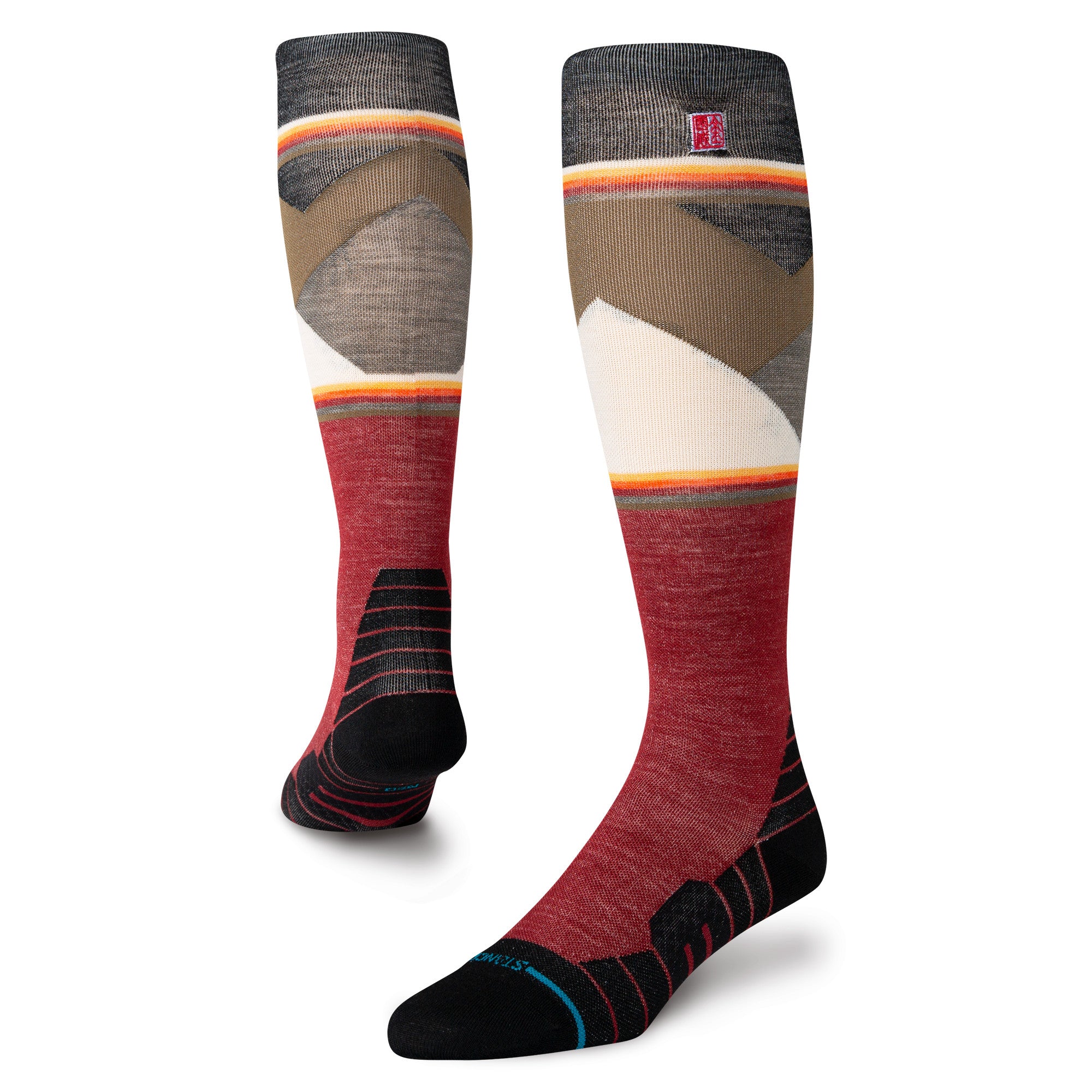 Stance Jimmy Chin Ul Wool Snow Sock in Red 2025 - M I L O S P O R T
