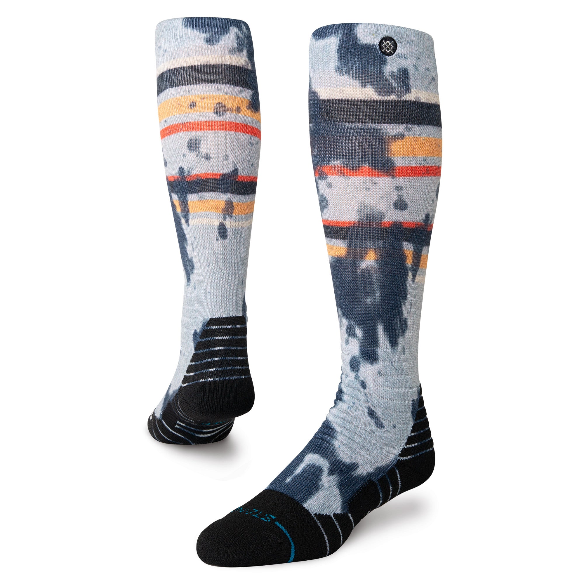 Stance Brong Snow Sock in Greyred 2025 - M I L O S P O R T